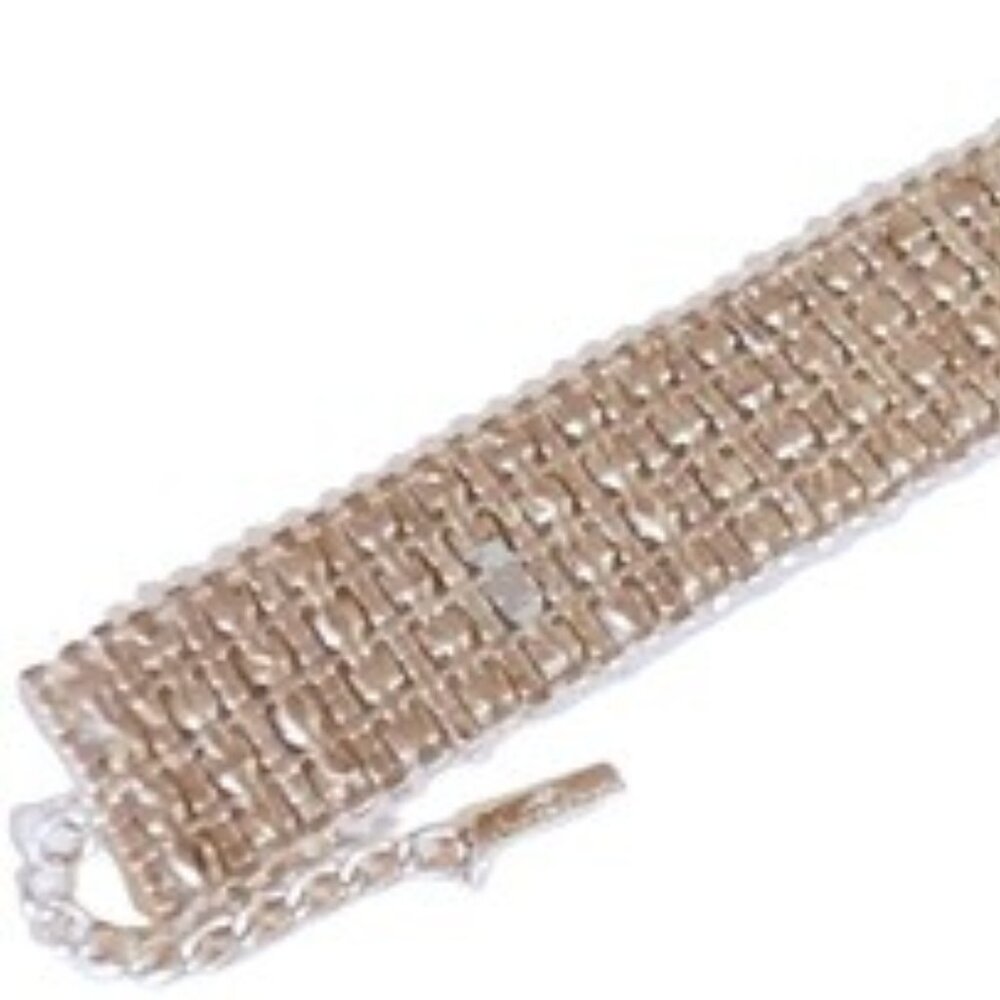 Silver Rhinestone Very Bright Bracelet - Picture 3 of 9